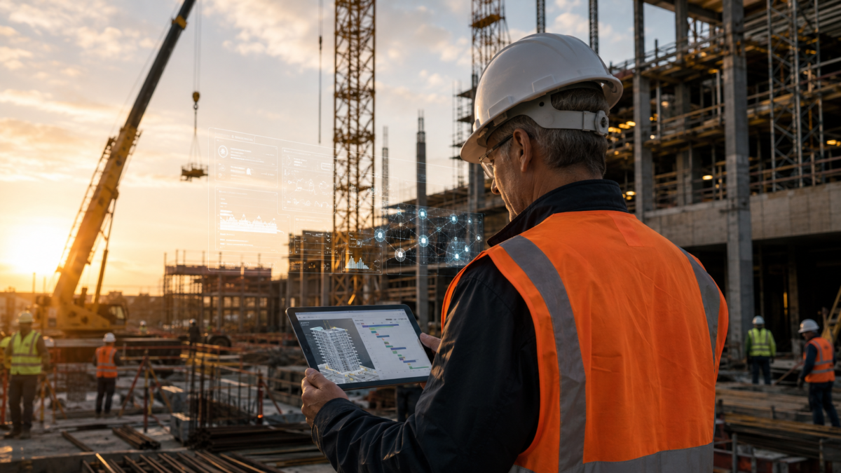 Artificial intelligence in construction used for project planning, BIM coordination and progress monitoring