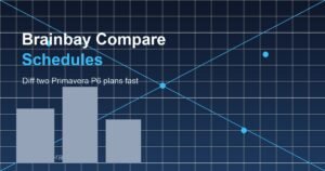 Compare two Primavera P6 schedules for construction project controls